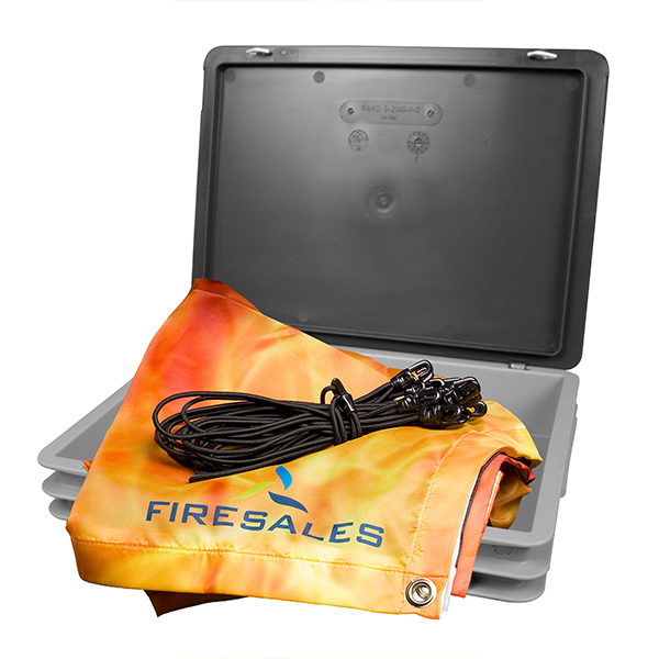 Vlammendoek in koffer