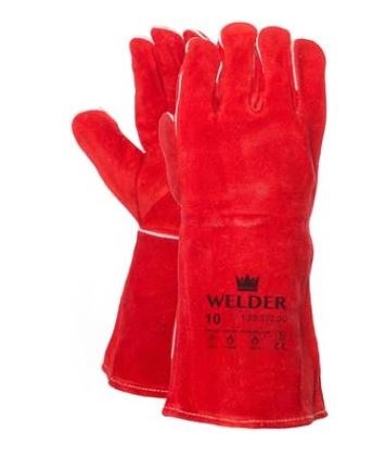 Hitte bestendige handschoenen splitleder