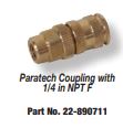 Paratech koppeling 1/4 NPT F