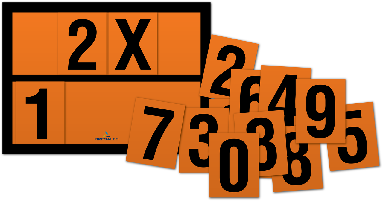 ADR nummer set magnetisch