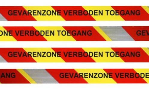 Afzetlint r/g "Gevarenzone geen toegang"