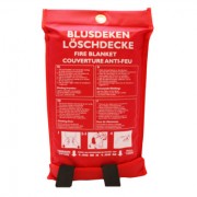 Blusdeken 100x100 cm in nylon softbag