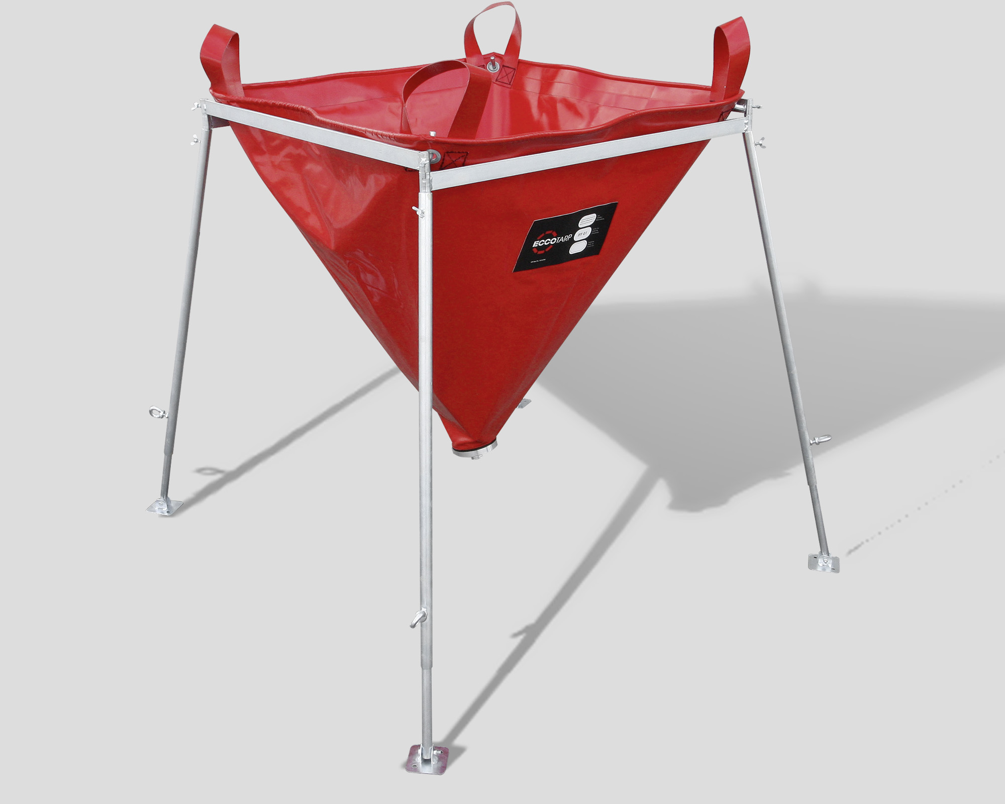 Opvangtrechter 140 liter Alu