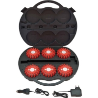 Flare oranje in koffer van 6 stuks incl.