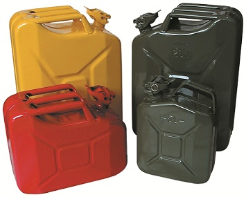 Jerry can 20L, geel