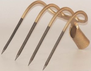 Mestvork gebogen 4 tands (excl. steel)
