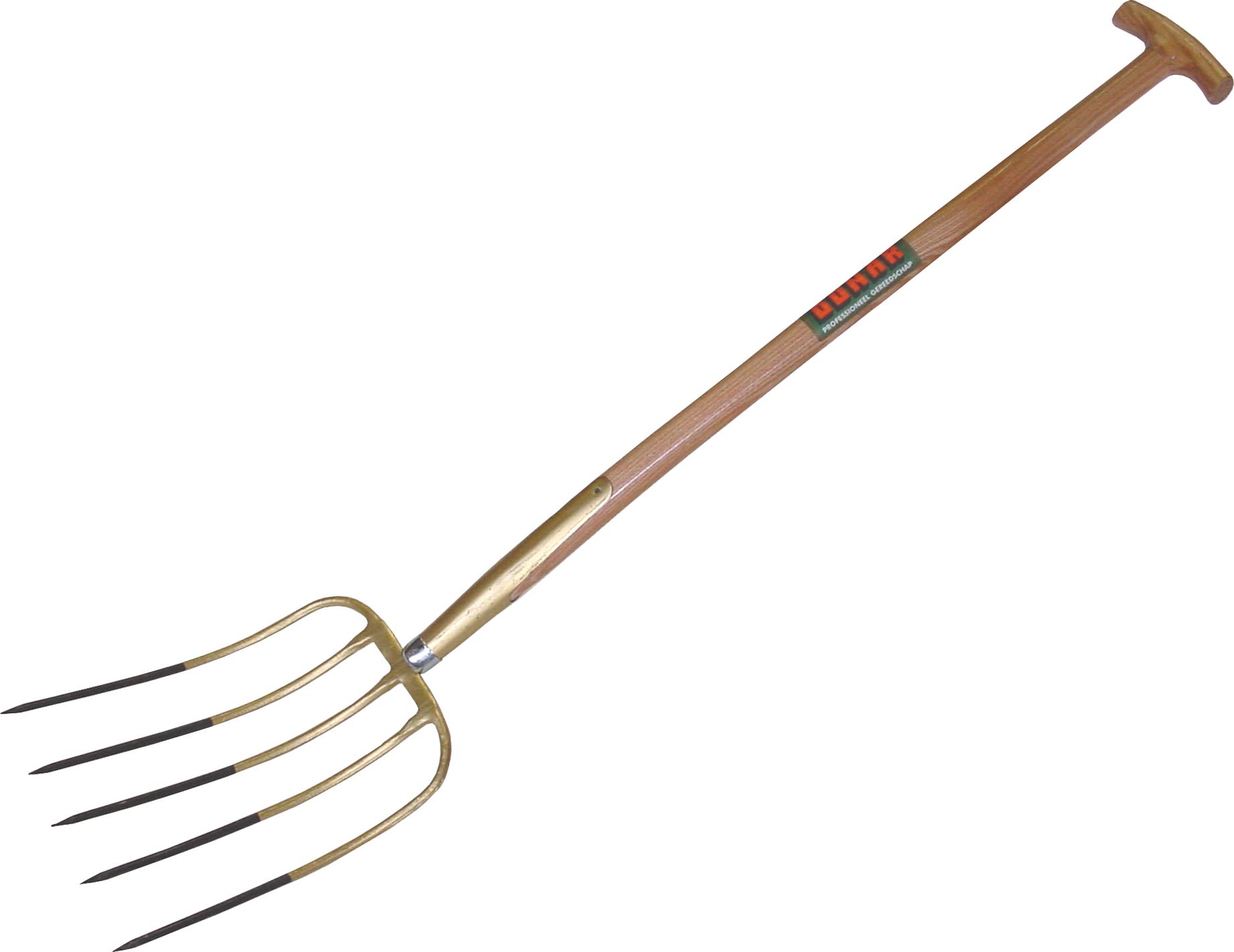 Mestvork 5 tands met  T-steel