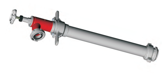 Opzetstuk 1 x 2" NK 81 met centr.spindel