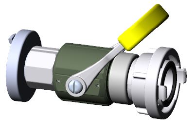 Kogelafsluit 1x nok 81 in, 1x nok 81 uit