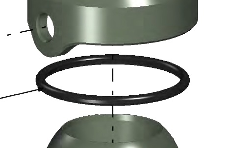 O-ring knikkoppeling Pok & Criquet