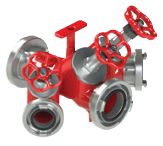 Verdeelstuk 1x nok 133 in, 3x nok 81 uit