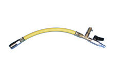 Vulslang 0,3 m geel met kraan en veiligh