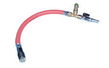 Vulslang 0,3 m rood met kraan en veiligh