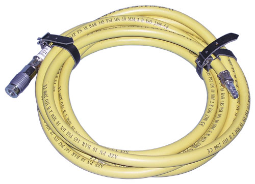 Vulslang 5 meter geel 8 bar