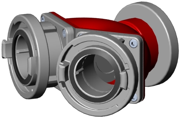 Y-verdeelstuk met NA81 koppeling