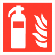 Brandblusser sticker (vinyl)