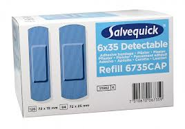 Blauwe detecteerbare pleister 6735